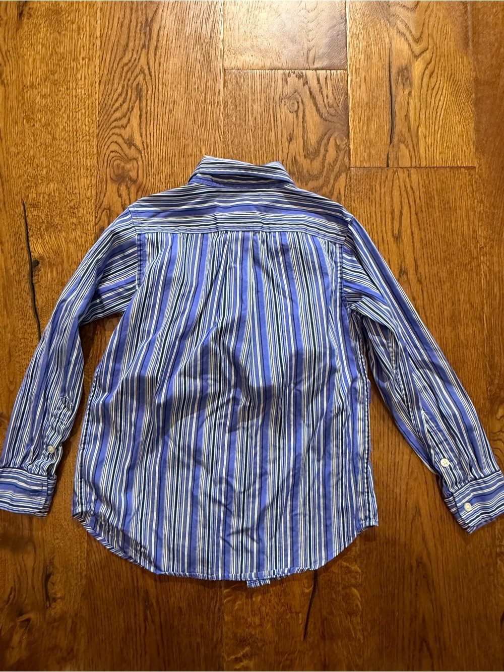 Ralph Lauren Blue & White Striped Button-Down Shirt - Picture 6 of 8